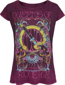 Футболка Queens Of The Stone Age Neon Sacrilege, бордо