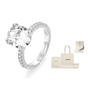 Нишевое дизайнерское кольцо для женщин VIVIWELL, Diamond Rings At First Sight