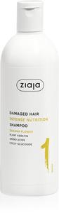 Питательный шампунь Plant Essentials с цветком банана для поврежденных волос Ziaja, 400 мл