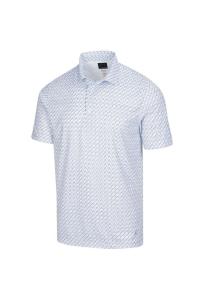 Рубашка-поло для гольфа с принтом «Microlux» ML75 Iron Greg Norman, белый