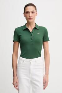 Хлопковое поло Lacoste, зеленый