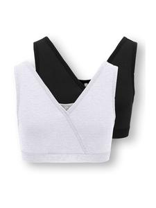 ONLY GIRLS Бралетт 'KOGLola' в крапчато-сером и черном цвете