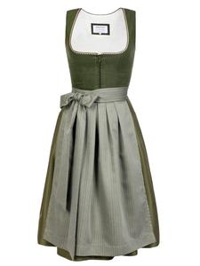 Edelnice Миди-дирндль Anni Linen зеленого цвета