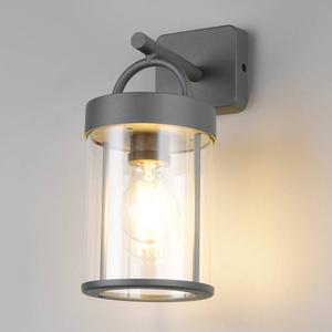 Уличный настенный светильник Reality Leuchten Almeria, поликарбонат/алюминий - 1-пламенный - серый