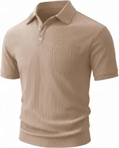Мужская повседневная поло: футболка с коротким рукавом, свободный крой