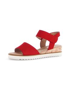 Gabor Comfort Сандалии на танкетке красного цвета