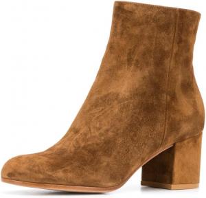 Женские закрытые ботильоны Miss Left с круглым носком, боковыми молниями, средним массивным каблуком, однотонные короткие осенние ботинки, обувь для официального делового стиля, размер 4-16 US, Brown