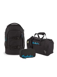 Satch Набор школьных рюкзаков PACK Black Bounce, 3 предмета, черный