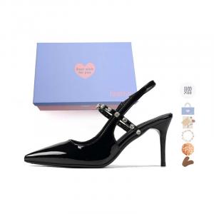 Xingdiman Стройные каблуки на шпильке женские подарочный набор в коробке черный + подарок, цвет Black[Box Included]+Giveaway