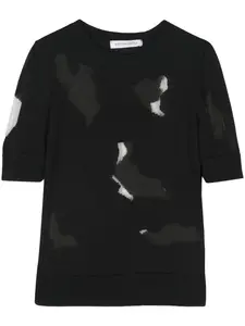 Трикотажный топ Viktor & Rolf, черный