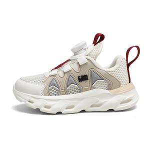 Кроссовки для бега средней высоты с противоскользящей амортизацией, износостойкими, дышащими подошвами и отскоком для детей Mulinsen, серый/белый