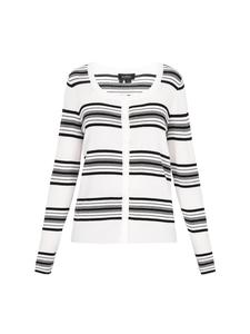 Usha BLACK LABEL Женский кардиган кремового цвета с черными вставками