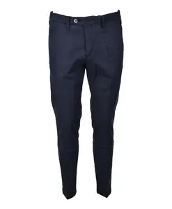 Эластичные брюки из смеси лиоцелла и хлопка Michael Coal, синий