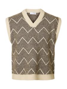 SELECTED Свитер-жилет в крапчатом коричневом