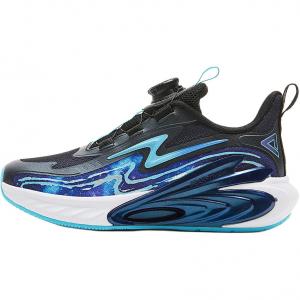 Кроссовки для бега State Pole, устойчивые к истиранию, низкие, детские PEAK, черный/лазурный