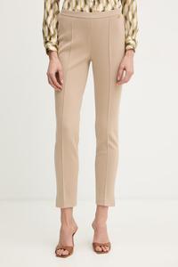 Шерстяные брюки минуччо Luisa Spagnoli, бежевый