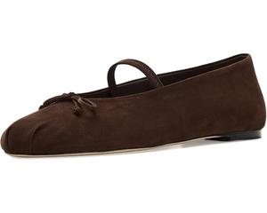 Женские балетки Stuart Weitzman Prima Bow Ballet Maryjane, Walnut