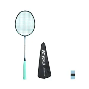 Ракетка для бадминтона Gale Light NF800 TOUR Full Carbon, скоростная модель, улучшенная скорость замаха, премиум-класс YONEX, single racket (zhu feng синий line)+racket bag