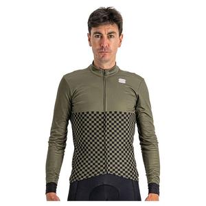 Джерси с длинным рукавом Sportful Checkmate Thermal, зеленый