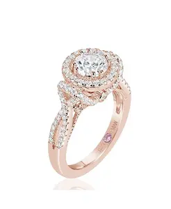 Кольцо на годовщину Suzy Levian Rose из стерлингового серебра с кубическим цирконием Suzy Levian New York, white