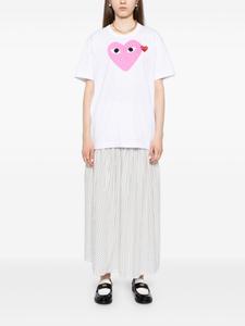 Comme Des Garçons Play футболка с принтом в виде сердца, белый
