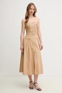 Хлопковое платье Gaudi, бежевый