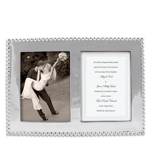 Двойная рамка Mariposa из бисера размером 5 x 7 дюймов, серый