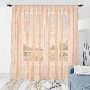 Штора Abakuhaus Boho 2 шт, 274x210x0,5 см цвет pale orange weiss