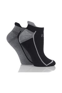 2 пары спортивных хлопковых носков с мягкой подкладкой ELLE, черный
