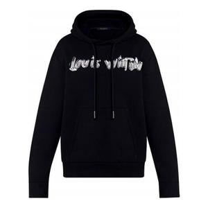 Толстовка men's ss22 logo printing long sleeves autumn black Louis Vuitton, черный