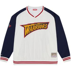 Mitchell Ness Куртка Mitchell & Ness x NBA унисекс Bulls Warriors Lakers, White (Golden State Warriors)