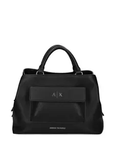 Сумка-тоут с карманами Armani Exchange, черный