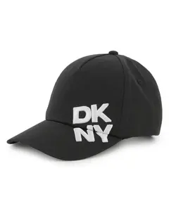 Черная детская кепка из хлопка DKNY