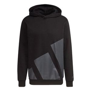 Толстовка Men's adidas Large Logo Hood Casual Sports Pullover Black, черный