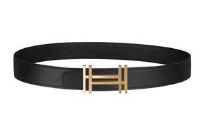 Кожаный ремень Unisex Black HERMES