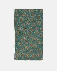 Платок пайсли из вискозы Fraas, бирюзовый