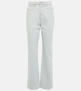 Прямые джинсы Fulham с высокой талией Joseph, светло-синий