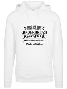 Пуловер F4NT4STIC Hoodie Santas Gingerbread Bakery Retro Christmas, белый