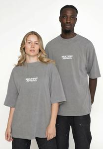 Футболка Multiply Apparel OVERSIZE CREST, Black Soda Washed/Grey