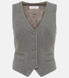 Жилет Coleridge из шерсти и кашемира Gabriela Hearst, цвет dark grey multi