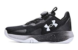 Детские баскетбольные кроссовки Kids Low-top Black/White Under Armour, черный/белый
