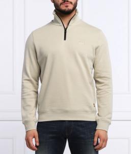 Толстовка мужская Boss Orange с воротником на молнии, бежевый