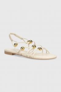 ЛЕТНИЕ кожаные босоножки AGL, бежевый