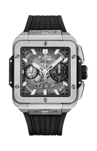 Часы square bang unico titanium 42mm Hublot