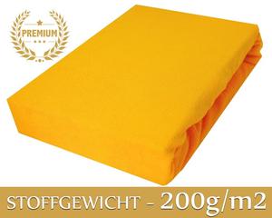 Простыня махровая на резинке простыня 90х180 см солнечно-желтый ПРЕМИУМ Timex-Pol