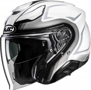 Шлем HJC f31 bask jet, White/Black/Gray