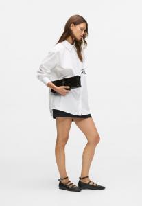 Клатч KARL LAGERFELD AUTOGRAPH PADLOCK TRUNK, Black-Nickel/Black