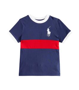 Футболка из хлопкового джерси Polo Ralph Lauren Kids, Spring Navy