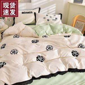 LUOLAI HOME Комплект постельного белья 3 предмета, простыня, 150x200 см