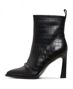 Ботильоны на высоком каблуке Tiana - черные Cesare Gaspari, черный